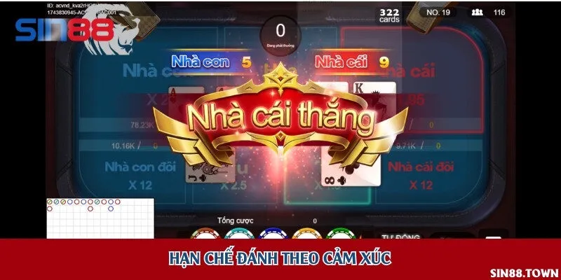 Hạn chế đánh theo cảm xúc