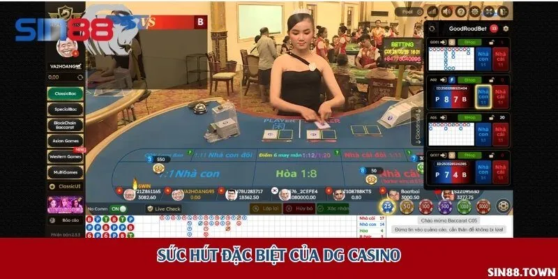 Sức hút đặc biệt của DG Casino