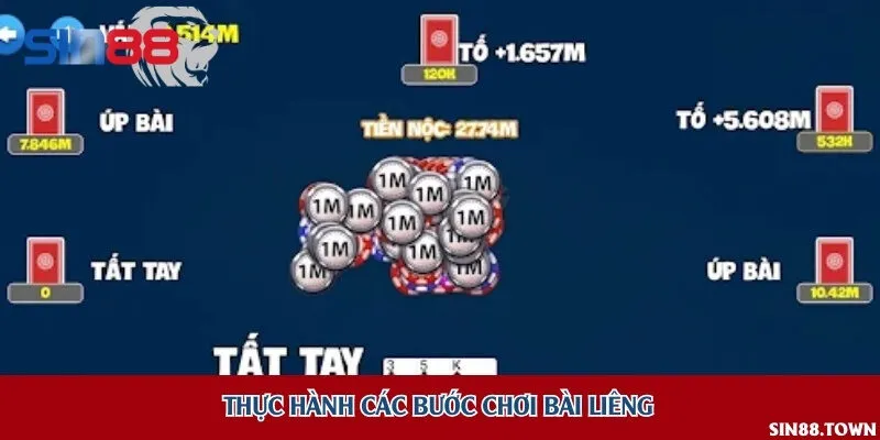 Theo dõi trình tự một ván bài Liêng đầy hấp dẫn